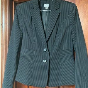 Sassy black pinstripe blazer